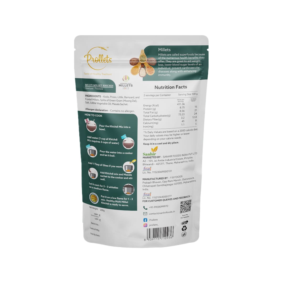 MULTI MILLET KHICHDI INSTANT PREMIX