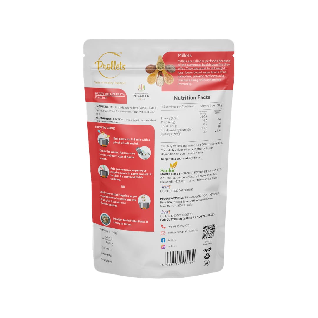 MULTI MILLET PASTA PREMIUM